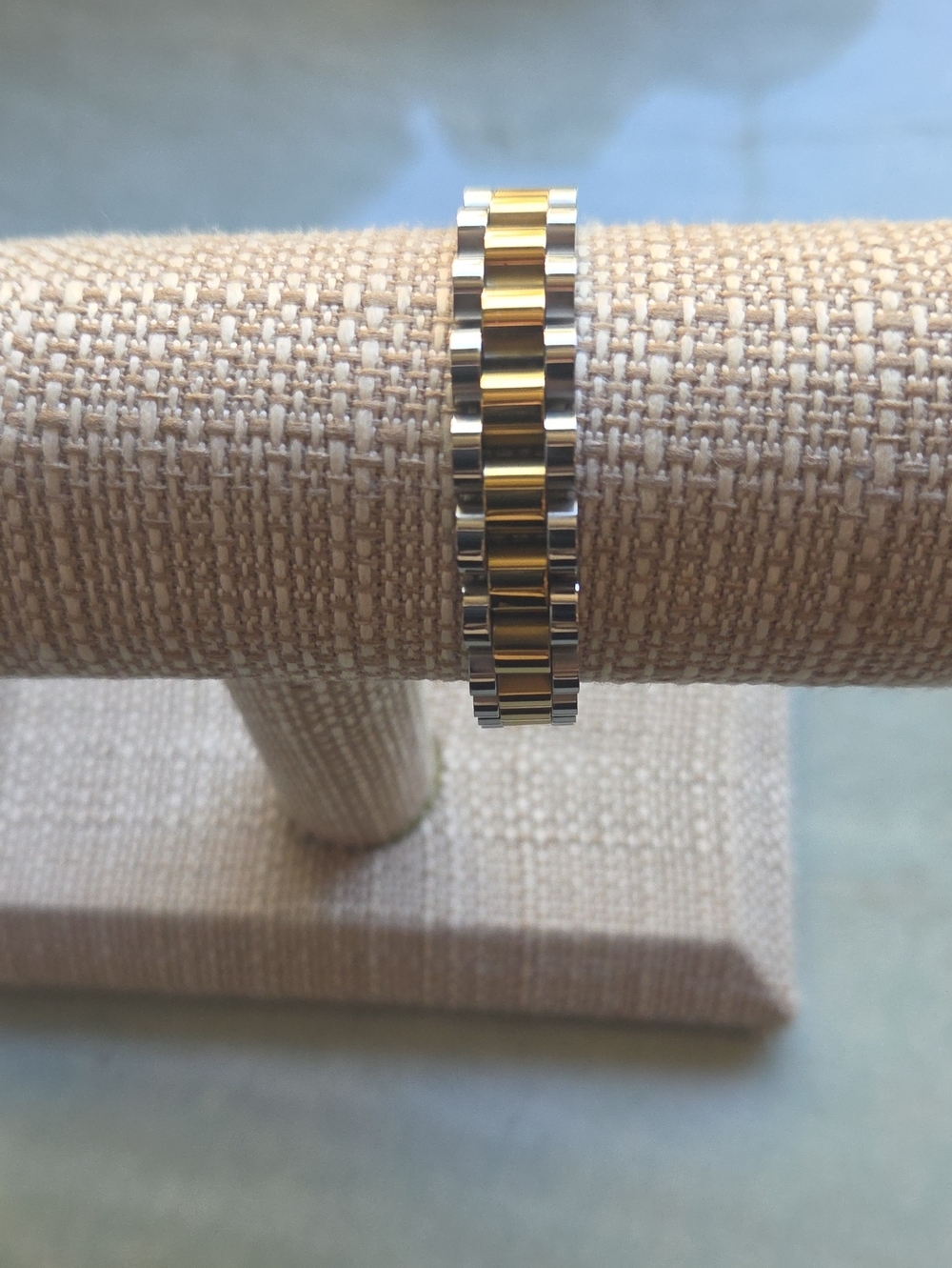 Plunder "Carrie" Two-Tone Gold and Silver watch wrist Band style Bracelet